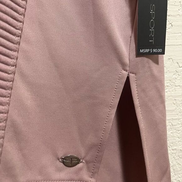 Tahari Sport Mauve Pink Ribbed Long Sleeve Turtle Neck Pullover Sweater 2X - Picture 4 of 6